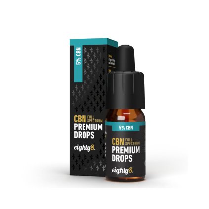 Eighty8 CBN Natural Drops 5 % – kapky pro klidný spánek a relaxaci s CBN a CBD | HHC-Store.cz