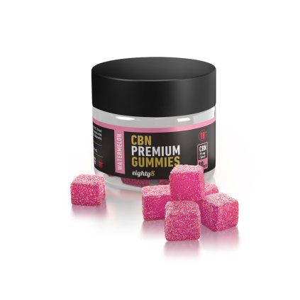 Eighty8 CBN Gummies Vodní meloun – želé s 25 mg CBN pro klidný spánek a relaxaci | HHC-Store.cz