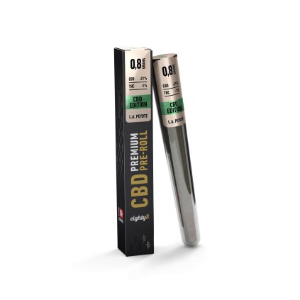 Eighty8 CBD Preroll L.A. Peyotte – prémiový joint s 21 % CBD a ovocnou vůní | HHC-Store.cz