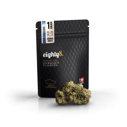 Eighty8 CBD květ Animal Mints – prémiová limitovaná odrůda s 20 % CBD a mátovým aroma | HHC-Store.cz