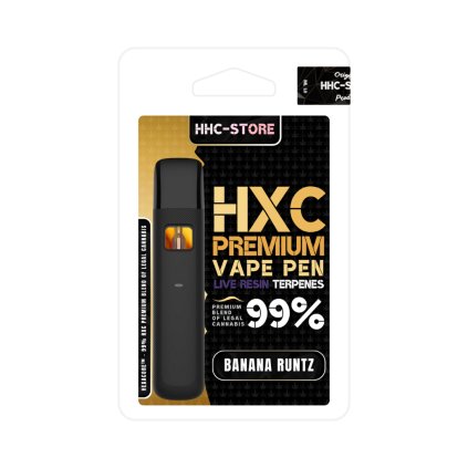 HXC Live Resin Vape Pen 99% - Banana Runtz 2 ml