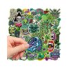10 pcs Green Plant Stickers