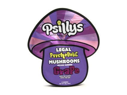 psillys mushroom gummies grape