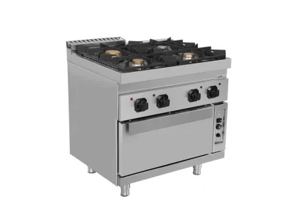 bếp gas 4 mặt*35kw có lò nướng UNOX-DE