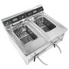 BẾP CHIÊN ĐỂ BÀN 2X12L 2X9KW-400v COMBISTEEL