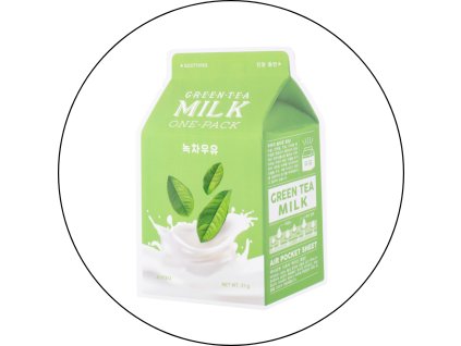 A'pieu – Pleťová maska Green Tea Milk One-Pack
