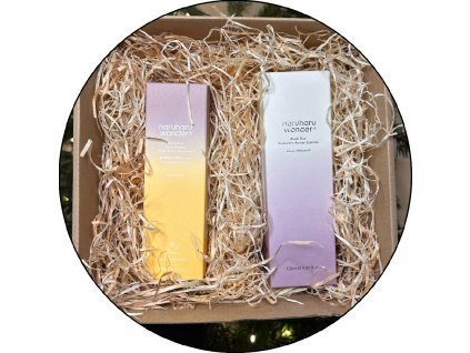 Haruharu WONDER Vánoční dárková sada: Rýžové duo pro silnou kožní bariéru (Pleťová esence + Minerální SPF krém)