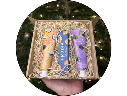 Frudia Vánoční dárková sada: Hydratační péče o ruce a rty