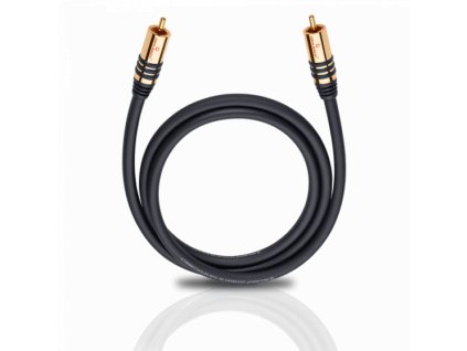 Oehlbach NF Sub-kabel cin/cinch 5,0m mono schwarz