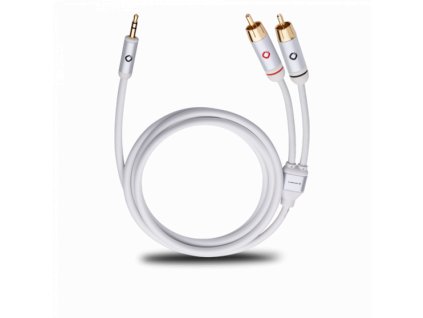 Oehlbach i Connect Klinke kabel Jack 3,5 / CINCH, délka 5m weiß