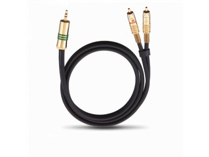 Oehlbach Y-Adapter Kabel 3,5mm Klinke/2Cinch 1,0m