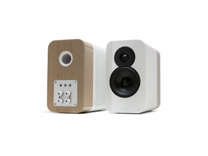 Q Acoustics Q Concept 300 repro regál/bílá/světlý dub + stojan - pár