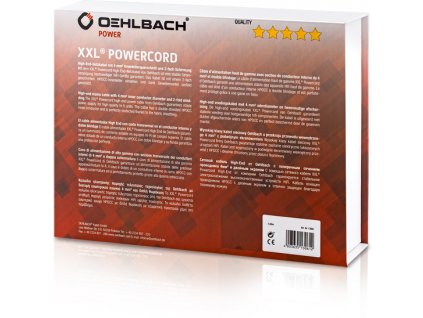 Oehlbach XXL Power Cord 5.0m