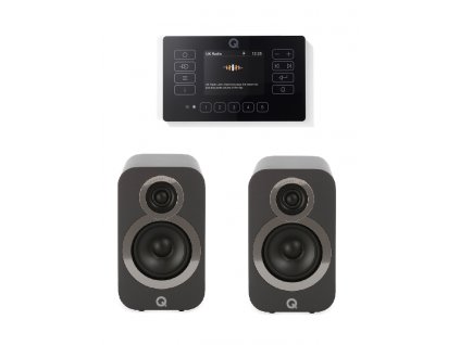 Q Acoustics E120/černá + Q Acoustics 3010i/pár/graphite