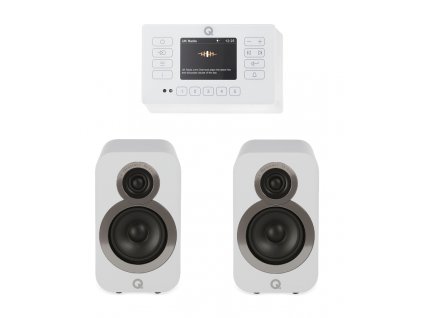 Q Acoustics E120/bílá + Q Acoustics 3010i/pár/bílá