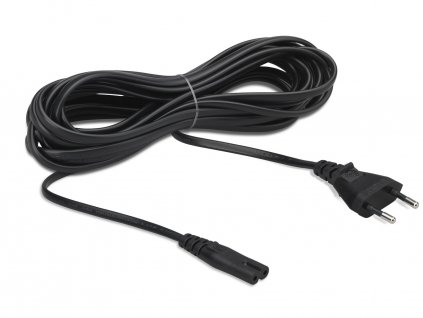 Flexson 5m napájecí kabel s přímou koncovkou - černý