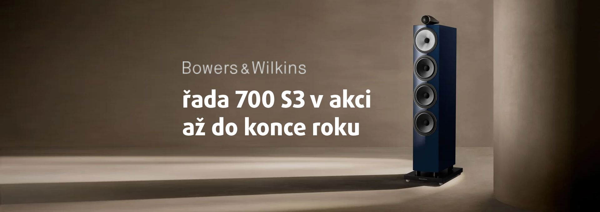 Bowers & Wilkins 700 S3 – výjimečná akce do konce roku! Britská značka Bowers & Wilkins spustila výrazné slevy na celou řadu 700 S3 – a jde o nabídku, která se jen tak nevidí. Pokud jste po těchto reprosoustavách pokukovali, teď je ten správný čas. Akce p