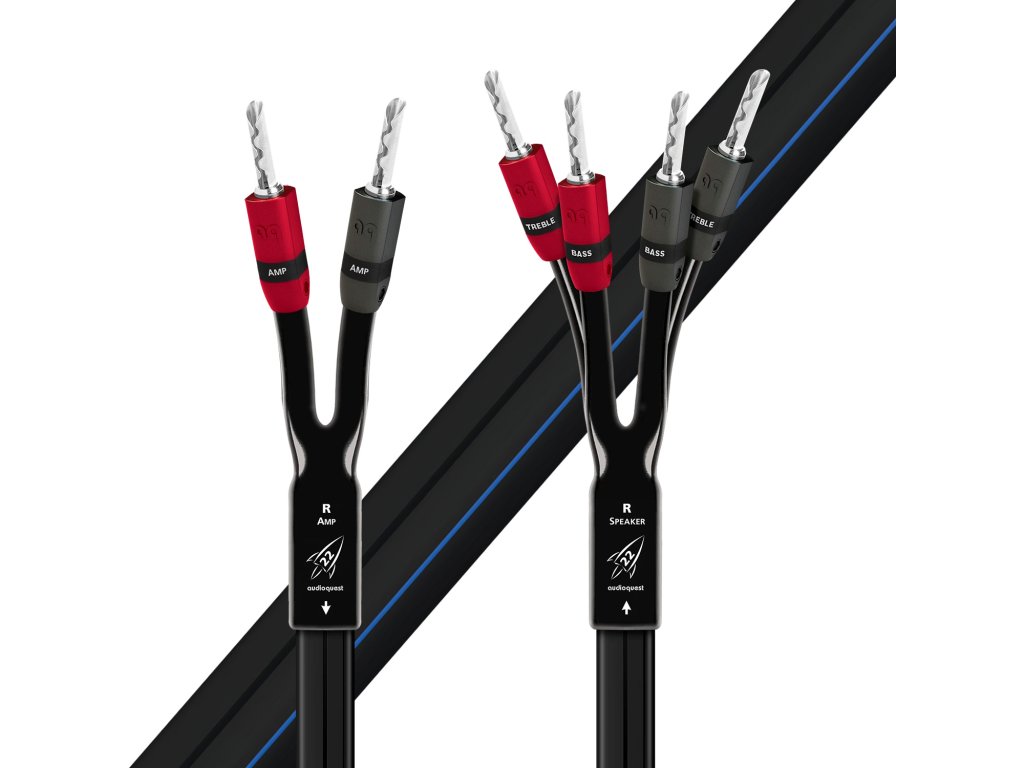 25389 3 audioquest rocket 22 sbw 3 0 m reproduktorovy kabel single biwire stribrne bananky