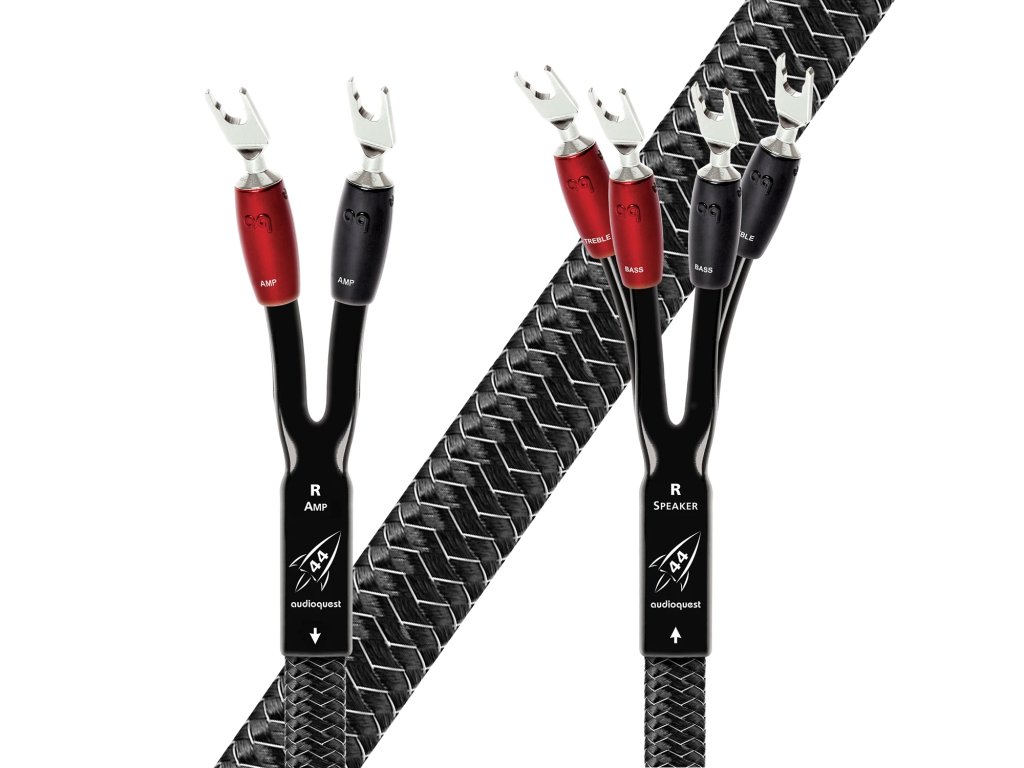 38046 5 audioquest rocket 44 sbw 3 0 m reproduktorove kabely single biwire vidlicky stribrne