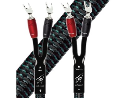 23751 5 audioquest rocket 88 fr 1 5 m reproduktorove kabely full range stribrne vidlicky