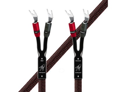 25278 3 audioquest rocket 33 fr 3 5 m reproduktorove kabely full range vidlicky stribrne