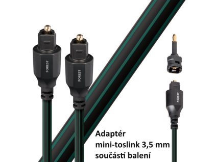 41922 audioquest forest optilink 8 0 m opticky kabel toslink 3 5 mm mini adapter