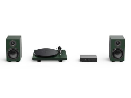 43356 6 pro ject colourful audio system 2 all in one hi fi system s gramofonem satin green