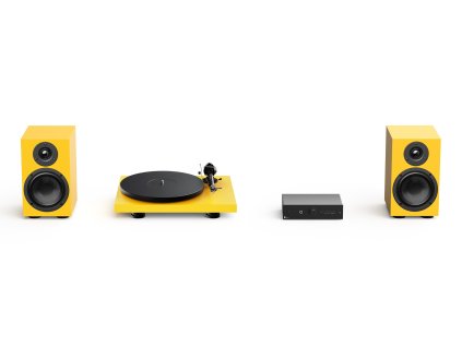 43362 3 pro ject colourful audio system 2 all in one hi fi system s gramofonem satin yellow