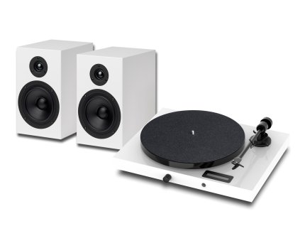 44193 pro ject jukebox e1 hifi set white kompletni stereofonni audio system s gramofonem