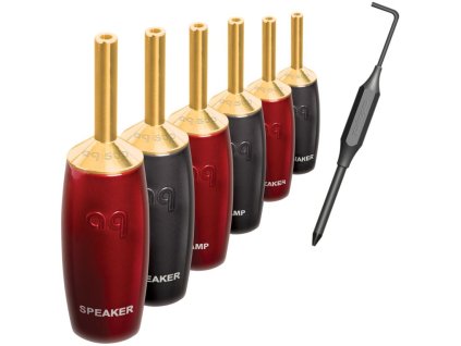audioquest suregrip series 507 banana gold set 6 ks bananky zlate