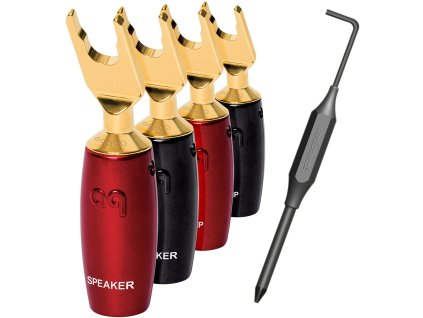 audioquest suregrip series 507 bfa spade gold set 4 ks vidlicky zlate