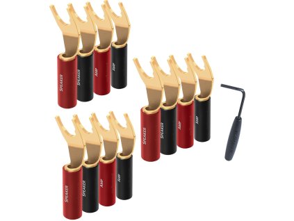 audioquest suregrip 100 spade gold set 12 ks vidlicky zlate
