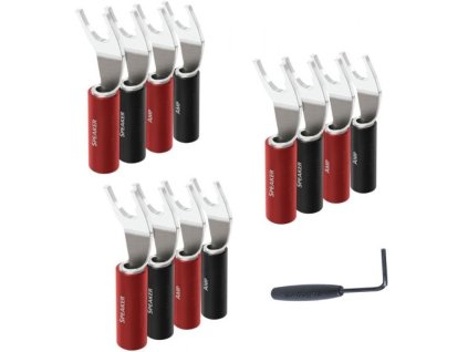 audioquest suregrip 100 spade silver set 12 ks vidlicky stribrne