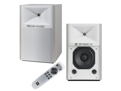 8046 18 jbl 4305p wht aktivni monitory 2 x 150 w dac streaming mqa bt airplay bila aspen