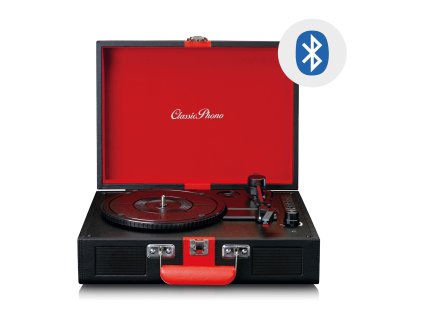 lenco tt 110bkrd gramofon s reproduktory a bluetooth