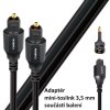 41424 audioquest carbon optilink 8 0 m opticky kabel toslink 3 5 mm mini adapter