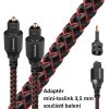 6594 1 audioquest cinnamon optilink 1 5 m opticky kabel toslink 3 5 mm mini adapter