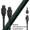 7098 1 audioquest forest optilink 3 0 m opticky kabel toslink 3 5 mm mini adapter