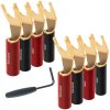 audioquest suregrip 100 spade gold set 8 ks vidlicky zlate
