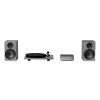 pro ject stereo set phono streaming audio set se zesilovacem wiim a gramofonem sedy