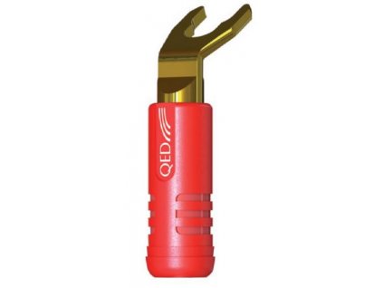 QED QE1830 AIRLOCK ABS SPADE STD RED/BLK PLUG 20 PK
