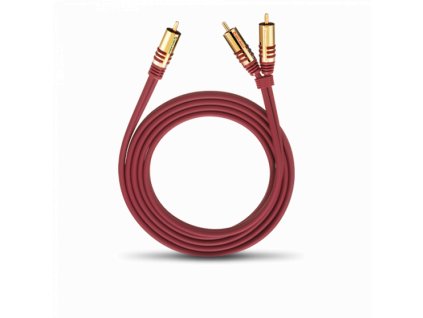 Oehlbach NF Y-Adapter Cinch-2Cinch / červená (Délka 1,0m)