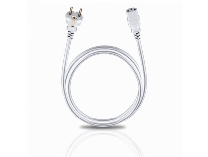 Oehlbach Powercord C13 (Délka 1,5m, Barva bílá)