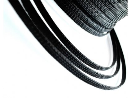 ELECAUDIO Black Expandable Braided Nylon Sleeve (PET) 7 - 15mm