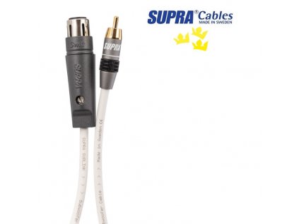 SUPRA SUBLINK 1XLR/F-1RCA WHITE