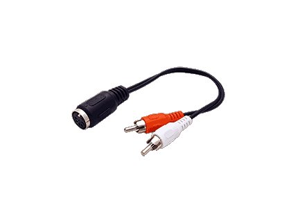 kabel audio din5pin f 2x cinch 20cm i517996