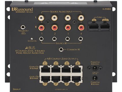 a h484 4 source 4 zone surface mount hub l