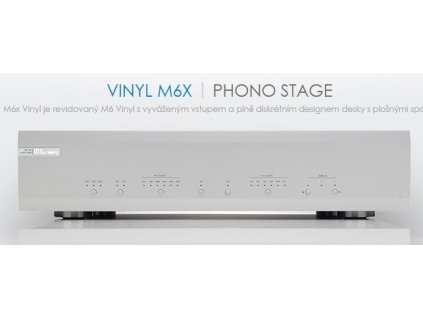 M.FIDELITY M6X Vinyl - gramofonový předzesilovač (Barevné provedení Silver)