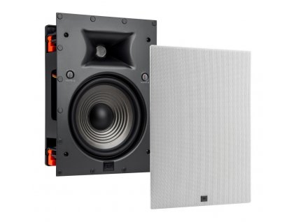 jbl studio 6 8iw dvoupasmovy vestavny reproduktor 8 bily obdelnik 60 w rms
