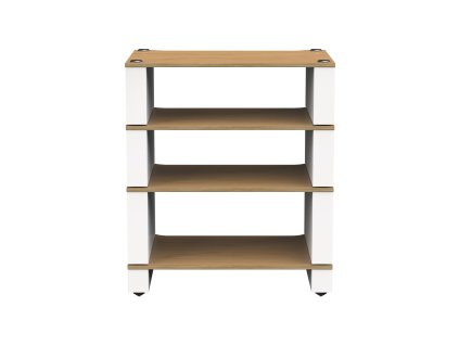 BK STAX2G 4SHELF WHITE FRONT